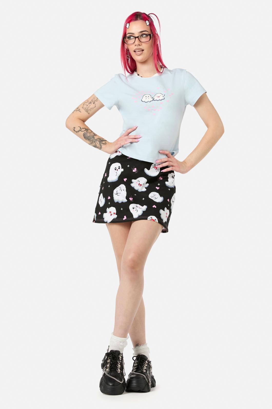 Black Friday - Ghostie Fitted Tee - blue