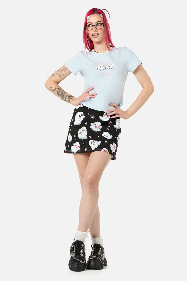 Black Friday - Ghostie Fitted Tee - blue