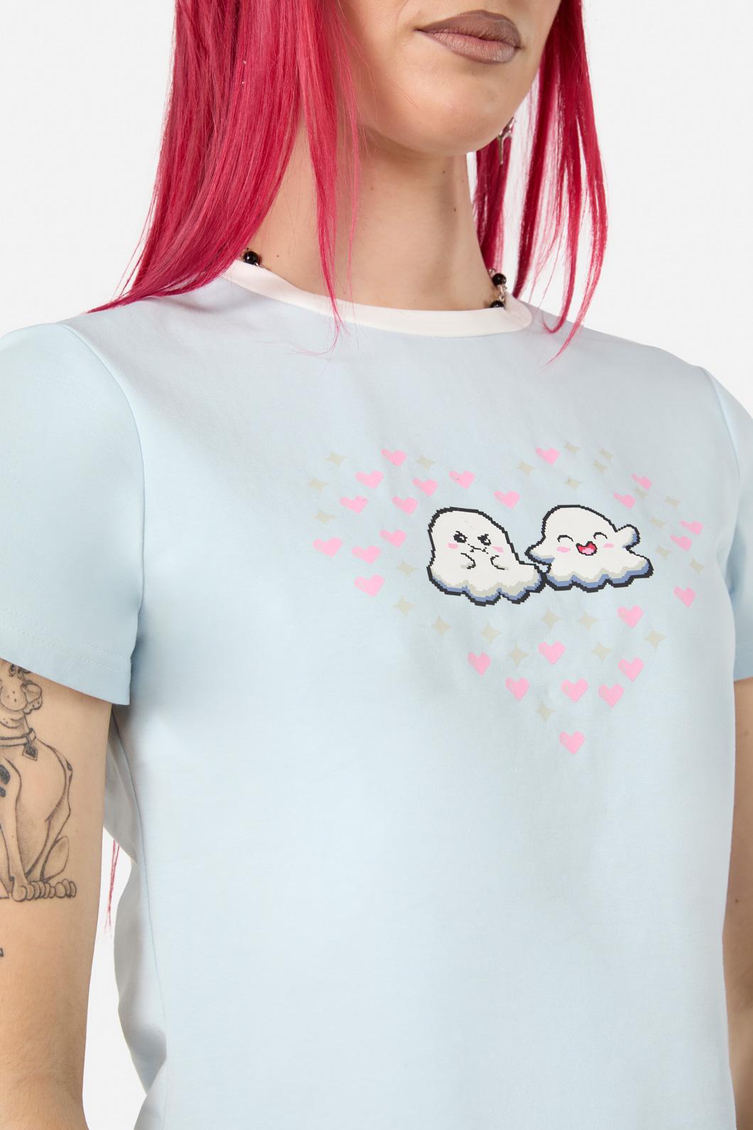 Black Friday - Ghostie Fitted Tee - blue