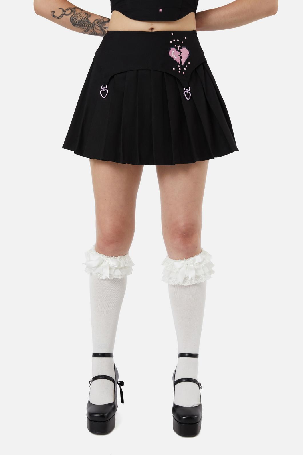 Black Friday - Two Of Hearts Skort - black