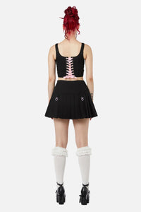 Black Friday - Two Of Hearts Skort - black