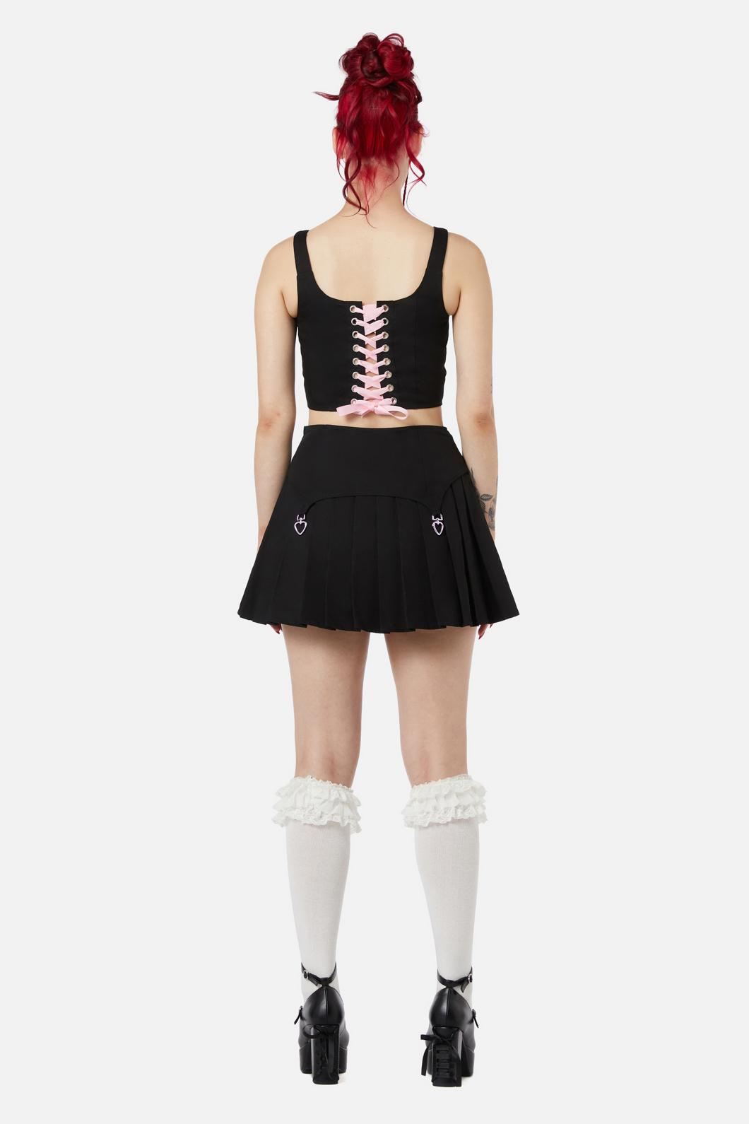 Black Friday - Two Of Hearts Skort - black