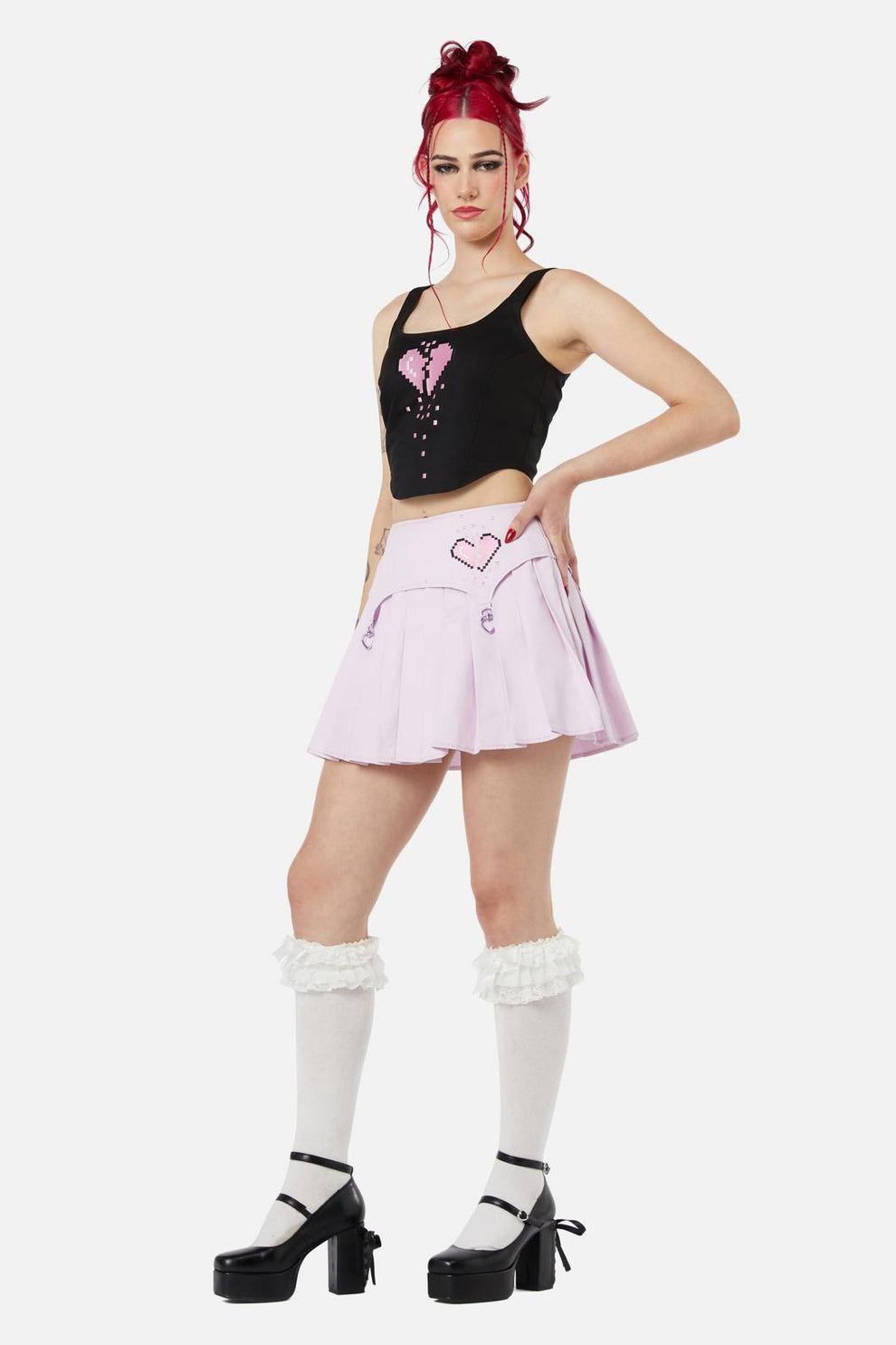 Locked Hearts Skort