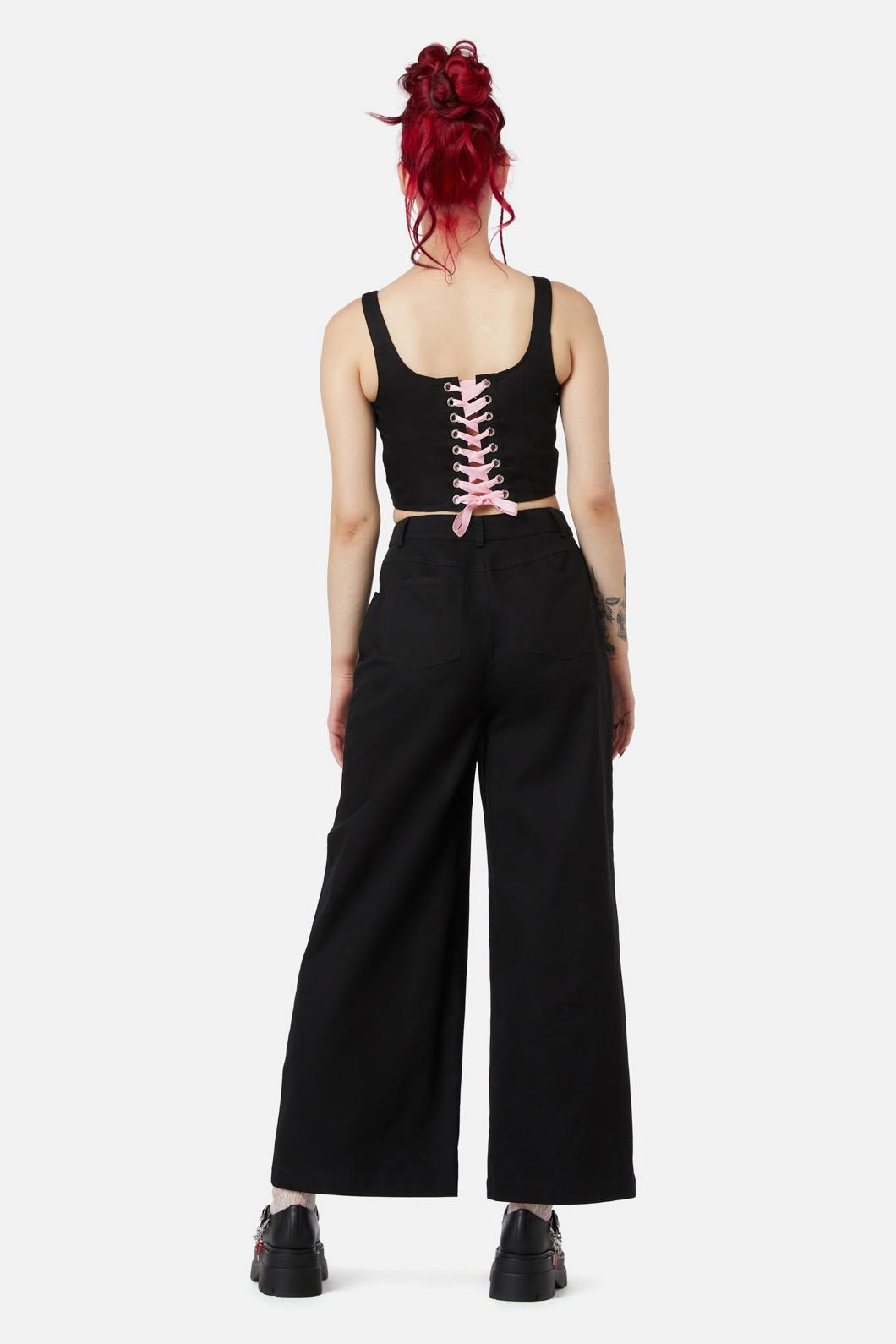 Black Friday - Ghostie Emb Pant - black