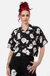 Black Friday - Ghostie Print Blouse - black