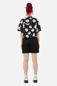 Black Friday - Ghostie Print Blouse - black