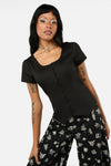 Black Friday - Maid Of Orleans Top - black