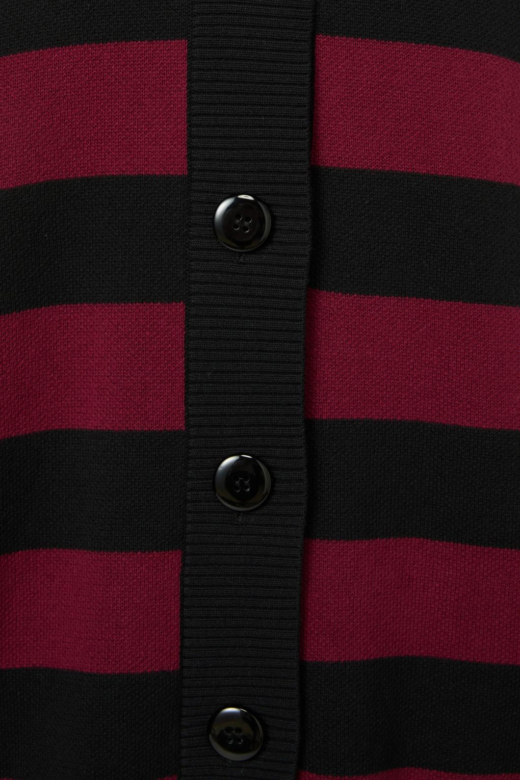 Black Friday - Not Afraid Stripe Cardigan - red-black