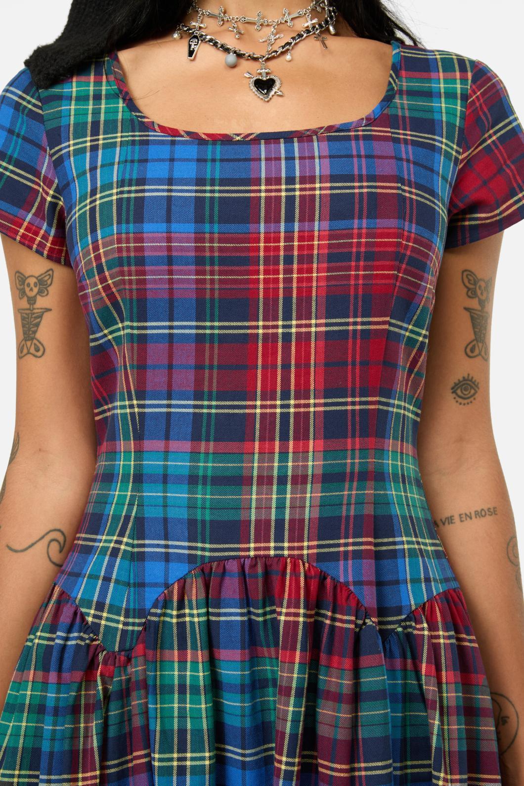 Black Friday - Sainted Tartan Dress - multi