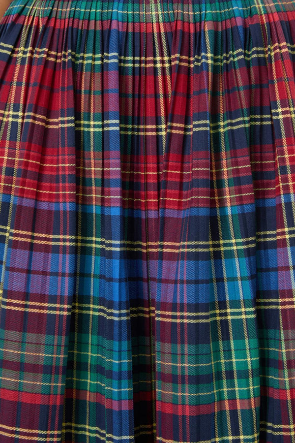 Black Friday - Sainted Tartan Pleated Skirt - multi