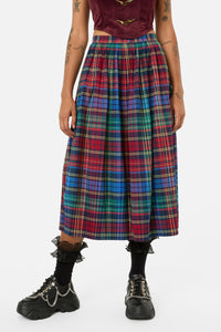 Black Friday - Sainted Tartan Pleated Skirt - multi