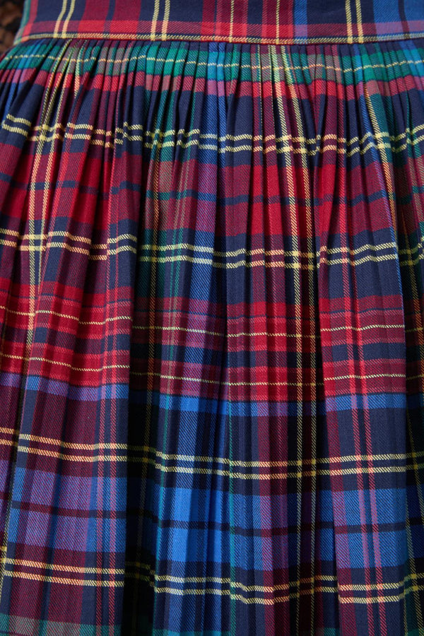 Black Friday - Sainted Tartan Pleated Skirt - multi