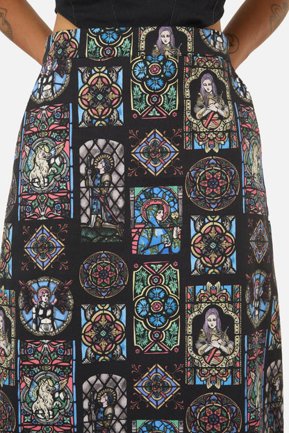 Black Friday - Vitrail Printed Skirt - multi