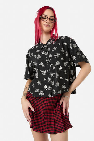 Black Friday - Darc Printed Blouse - black