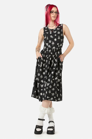 Black Friday - Darc Printed Midi Dress - black