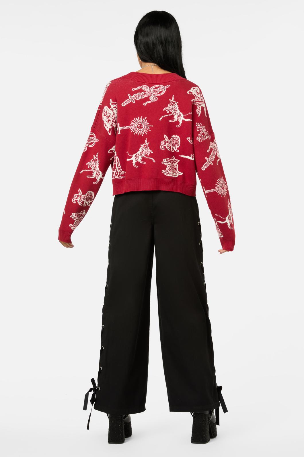 Black Friday - Darc Printed Cardi - red