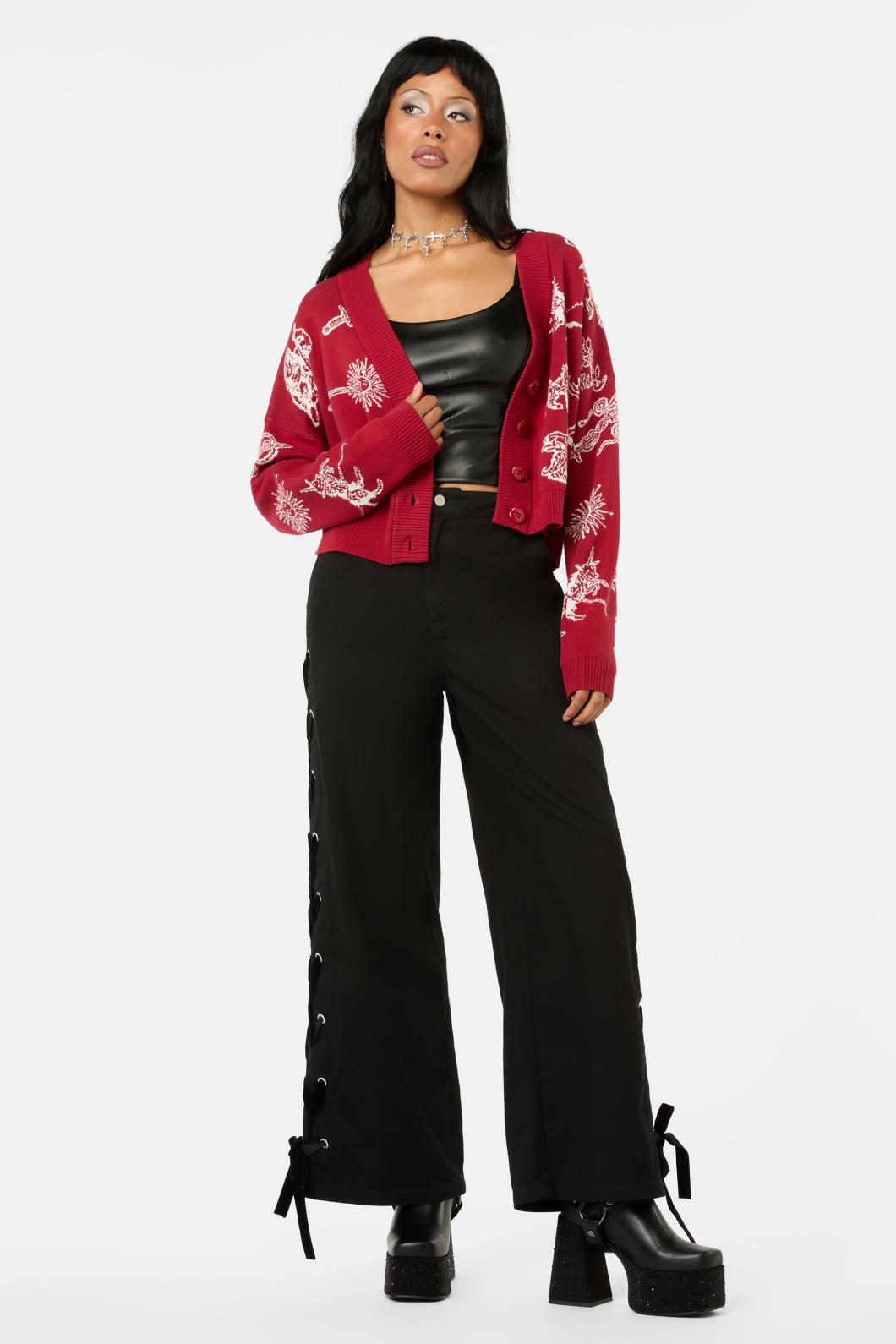 Black Friday - Darc Printed Cardi - red