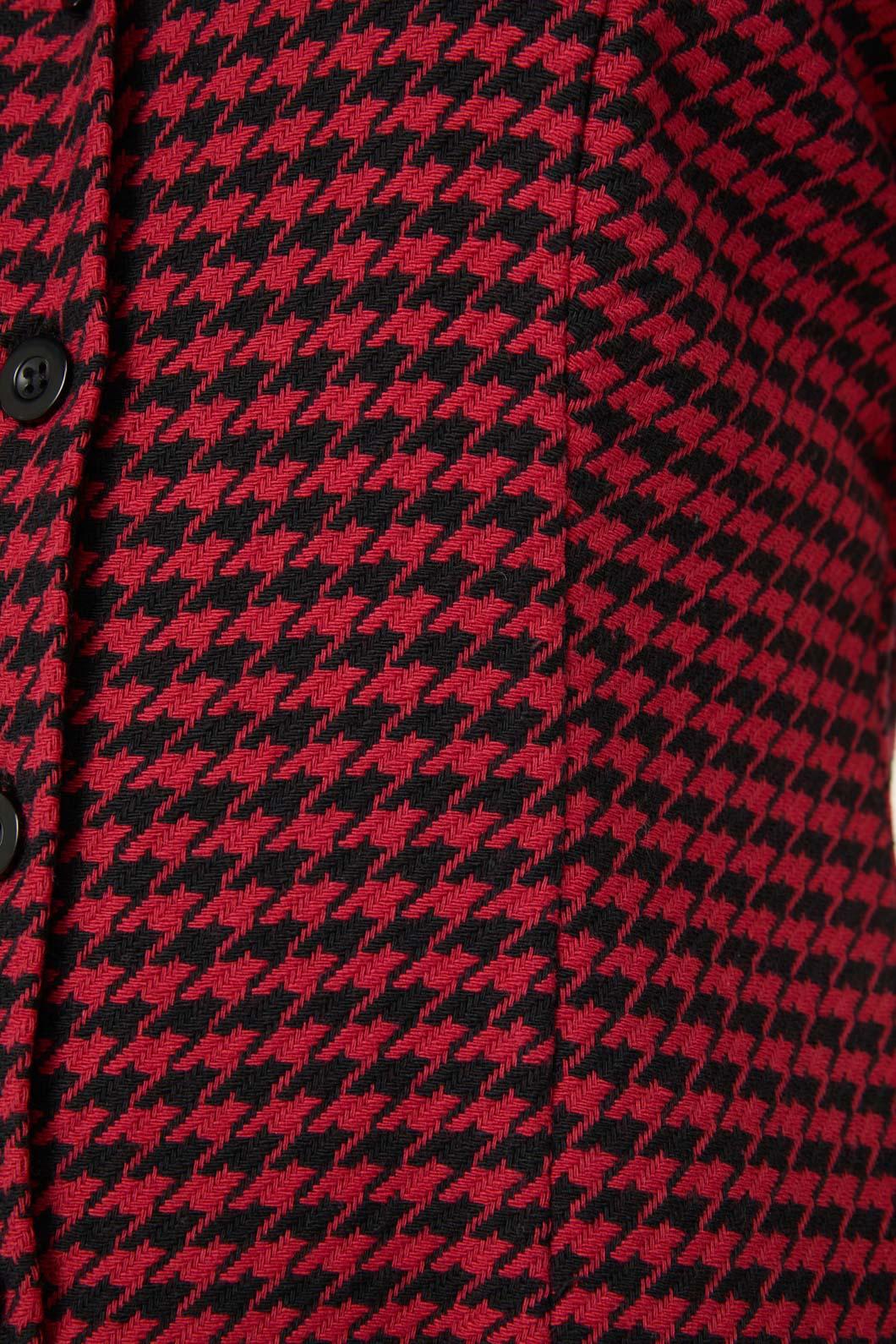 Black Friday - Virtue Houndstooth Dress - red-black