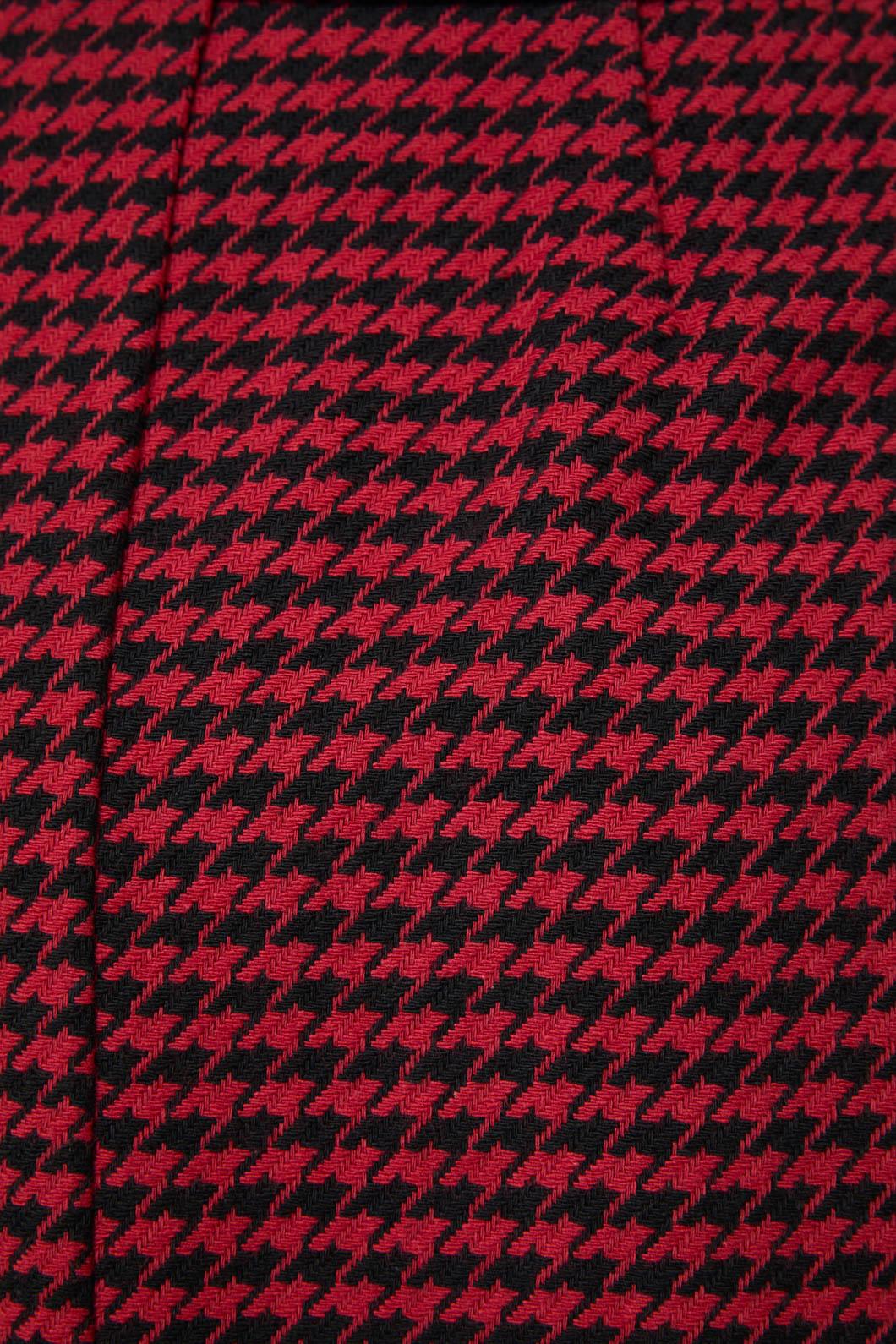 Black Friday - Virtue Houndstooth Skirt - red-black