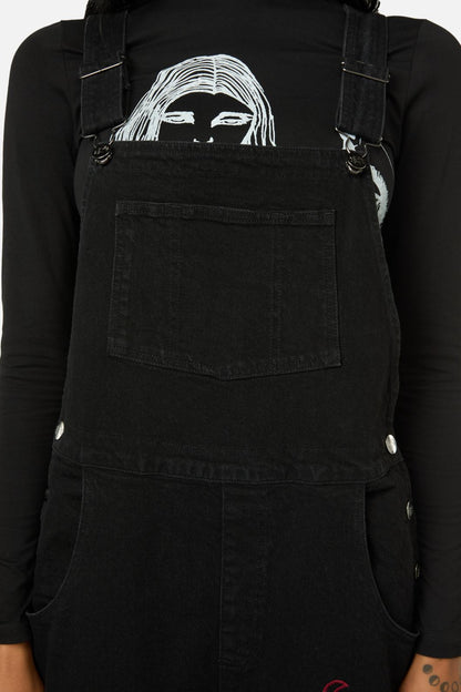 Black Friday - Grace Emb Overalls - black
