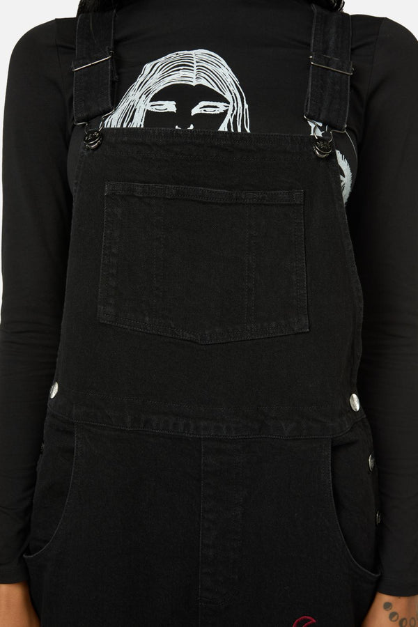 Black Friday - Grace Emb Overalls - black
