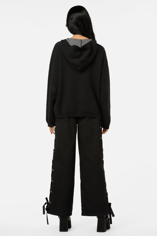 Black Friday - Reclaim Snake Hooded Cardi - black