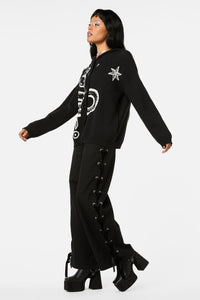 Black Friday - Reclaim Snake Hooded Cardi - black