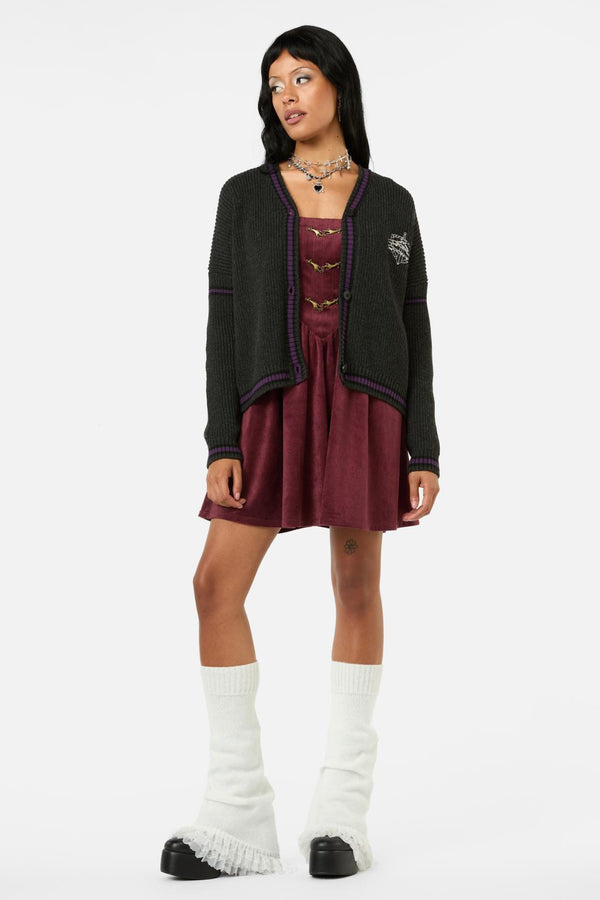 Black Friday - Not Afraid Sword Crest Cardi - black