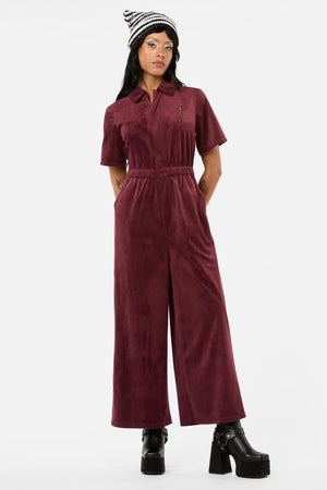Black Friday - Unified Cord Coveralls - maroon