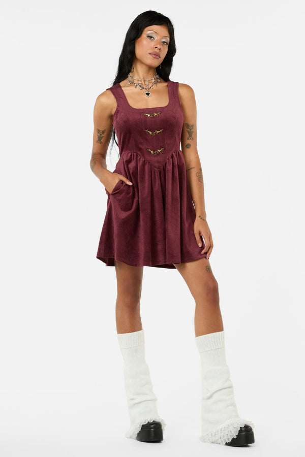Black Friday - Unified Cord Pinny - maroon