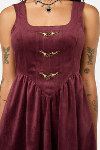 Black Friday - Unified Cord Pinny - maroon