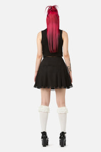 Black Friday - Two Of Hearts Lace Up Skirt - black
