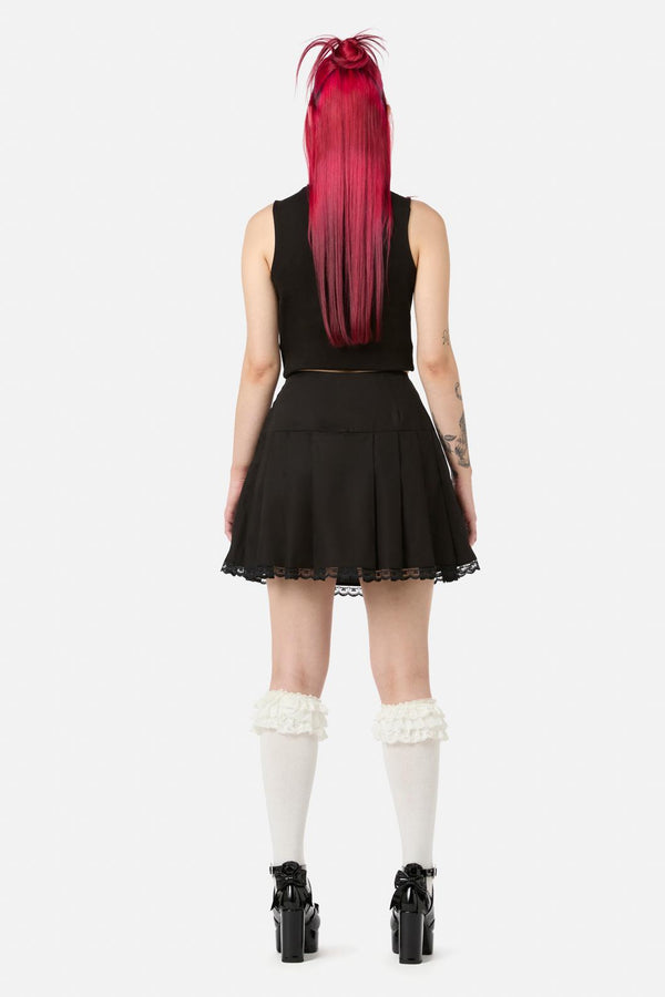 Black Friday - Two Of Hearts Lace Up Skirt - black
