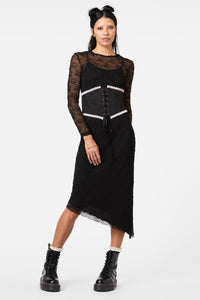 Black Friday - Two Of Hearts Underbust Corset - black