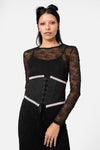 Black Friday - Two Of Hearts Underbust Corset - black
