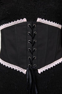 Black Friday - Two Of Hearts Underbust Corset - black