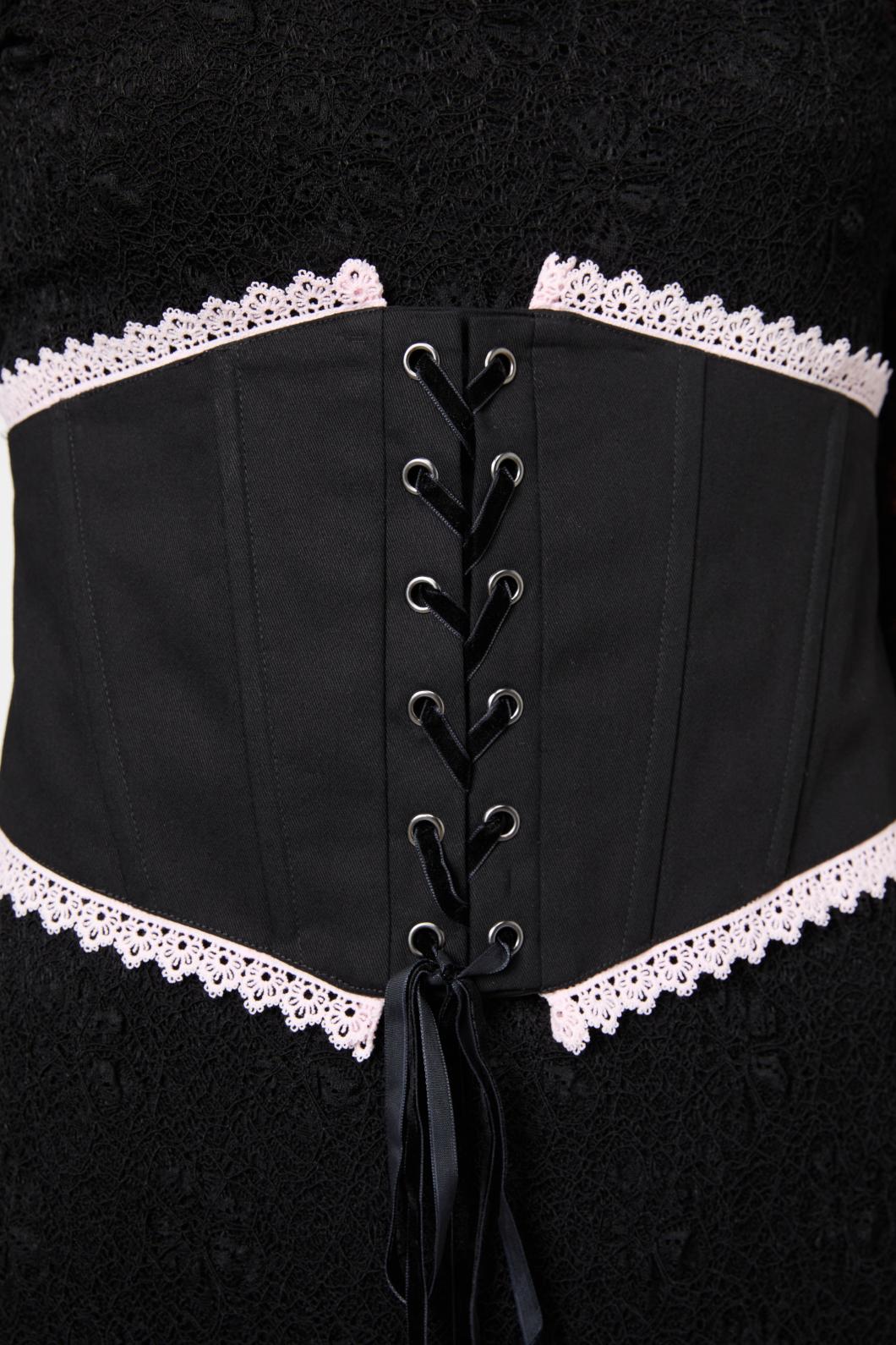 Black Friday - Two Of Hearts Underbust Corset - black