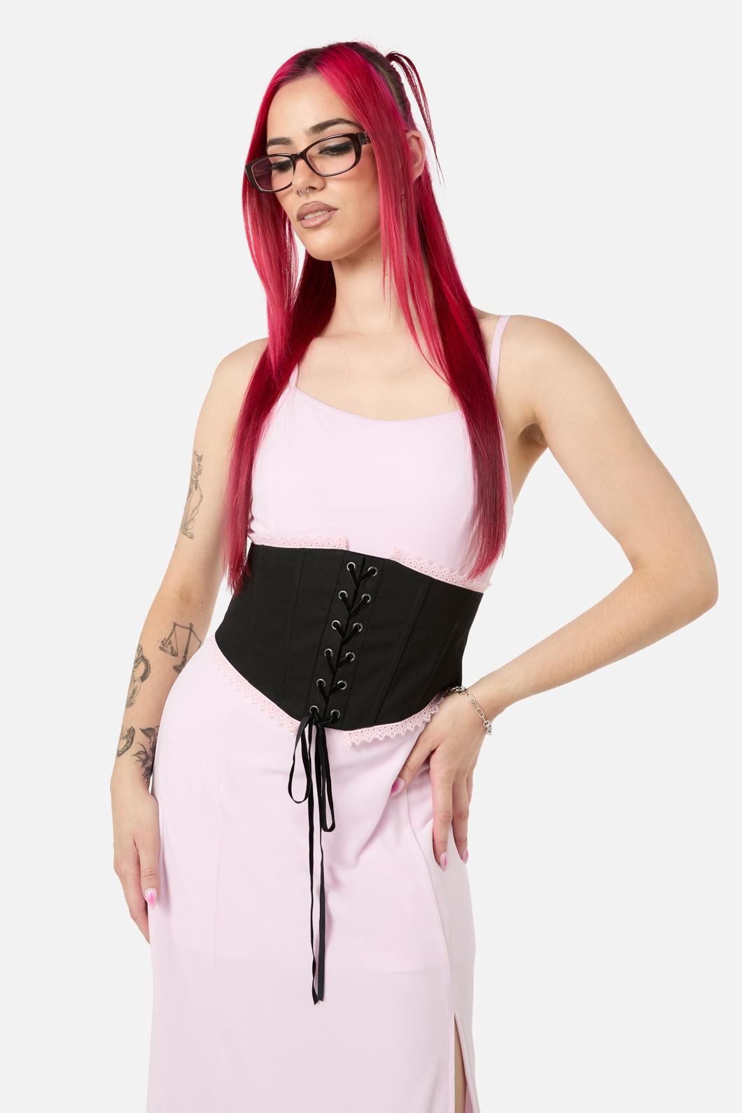 Black Friday - Two Of Hearts Underbust Corset - black