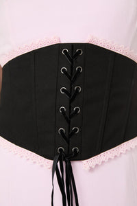 Black Friday - Two Of Hearts Underbust Corset - black