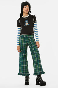 Black Friday - Iykyk Long Contrast Sleeve Top - black-blue