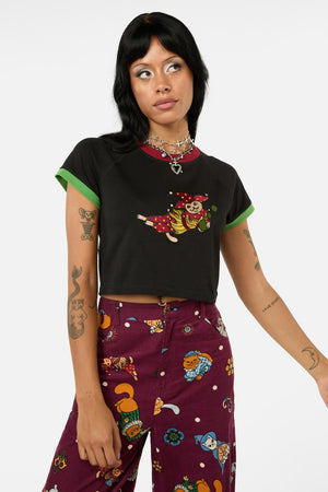 Black Friday - Puppet Show Contrast RaglanTee - black