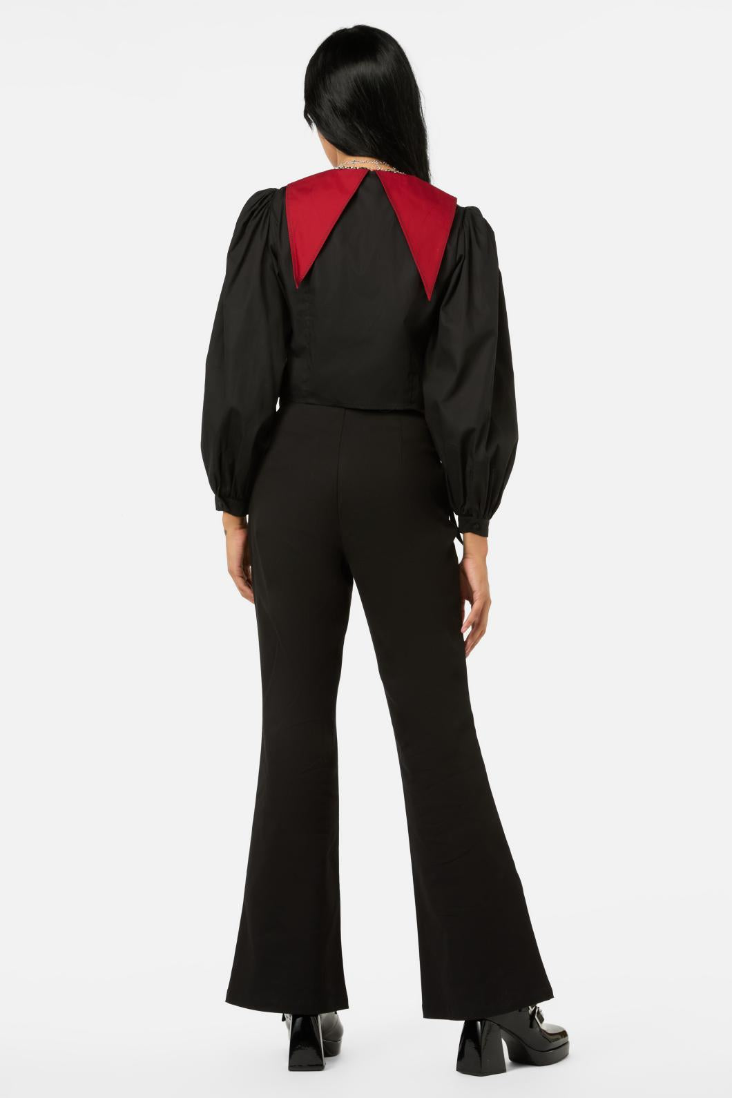 Black Friday - Puppet Show Statement Blouse - black