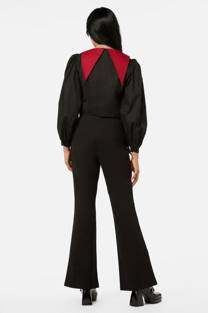 Black Friday - Puppet Show Statement Blouse - black