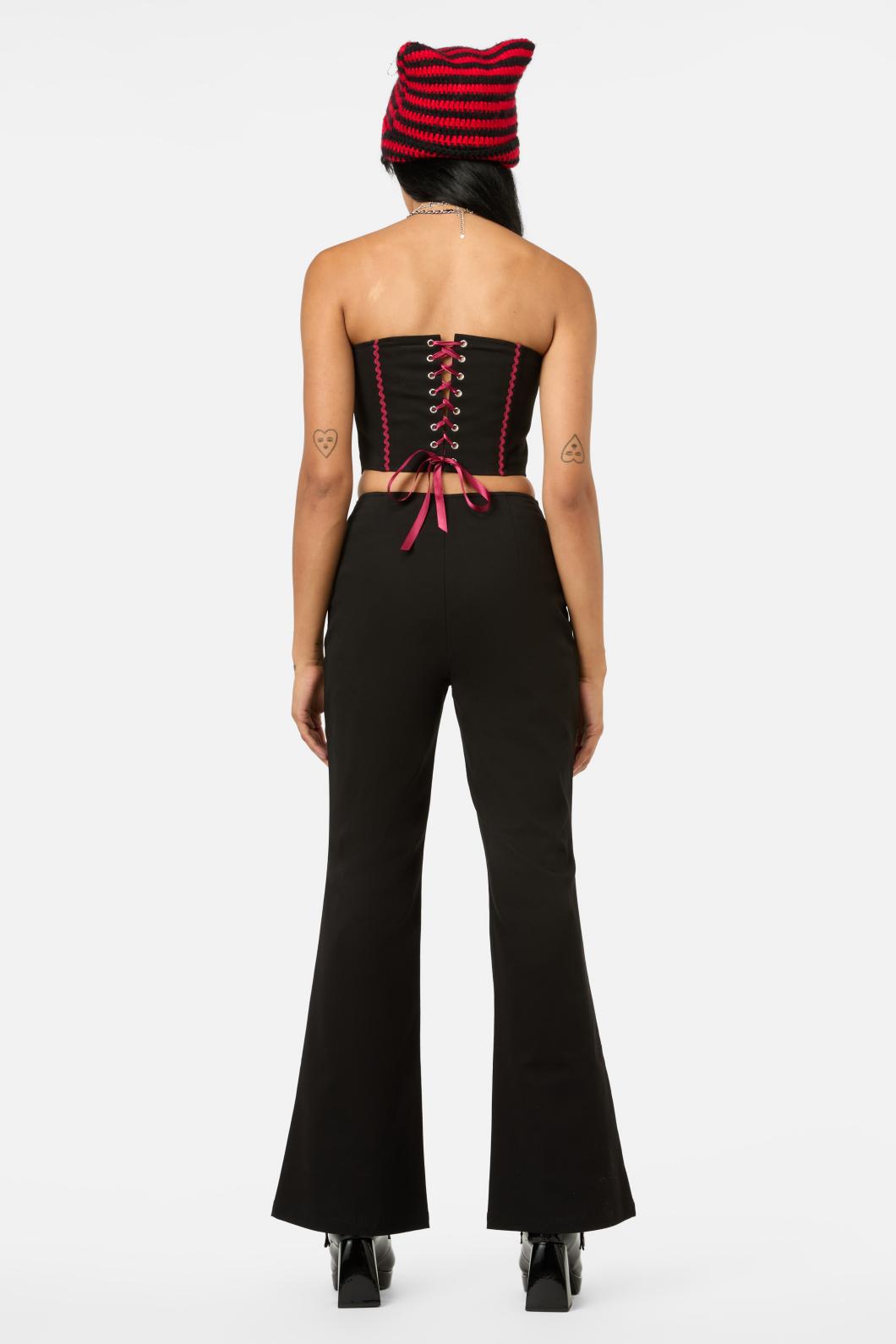 Black Friday - Iykyk Rickrack Corset Top - black
