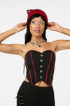 Black Friday - Iykyk Rickrack Corset Top - black