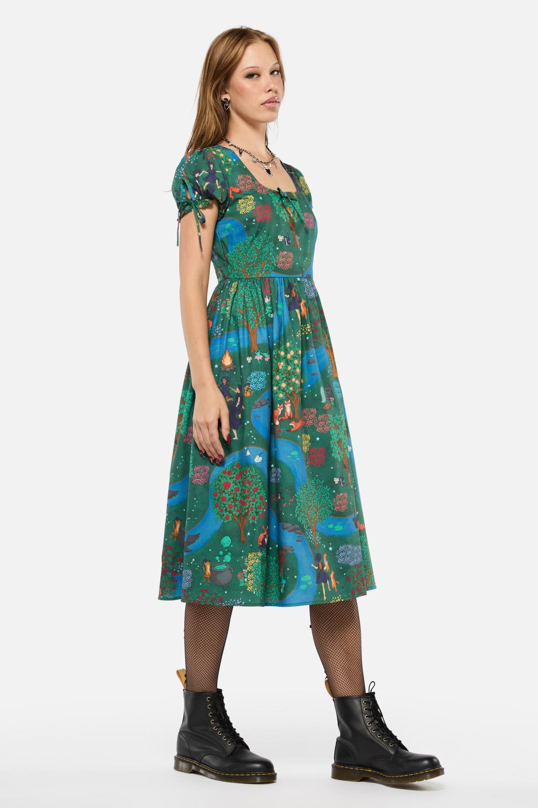Black Friday - Tapestry Of Life Midi Dress - multi