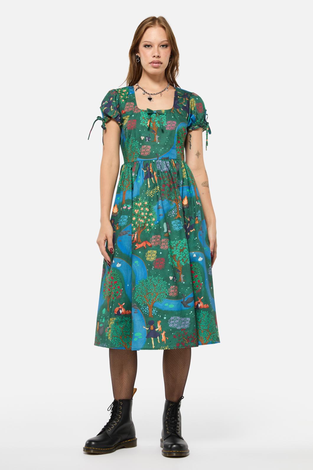 Black Friday - Tapestry Of Life Midi Dress - multi
