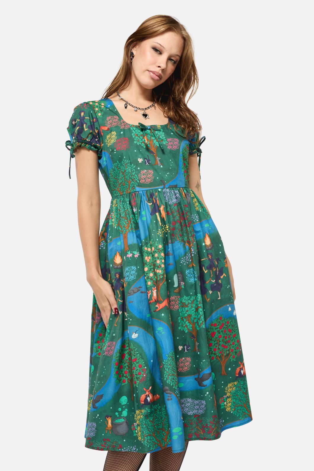 Black Friday - Tapestry Of Life Midi Dress - multi