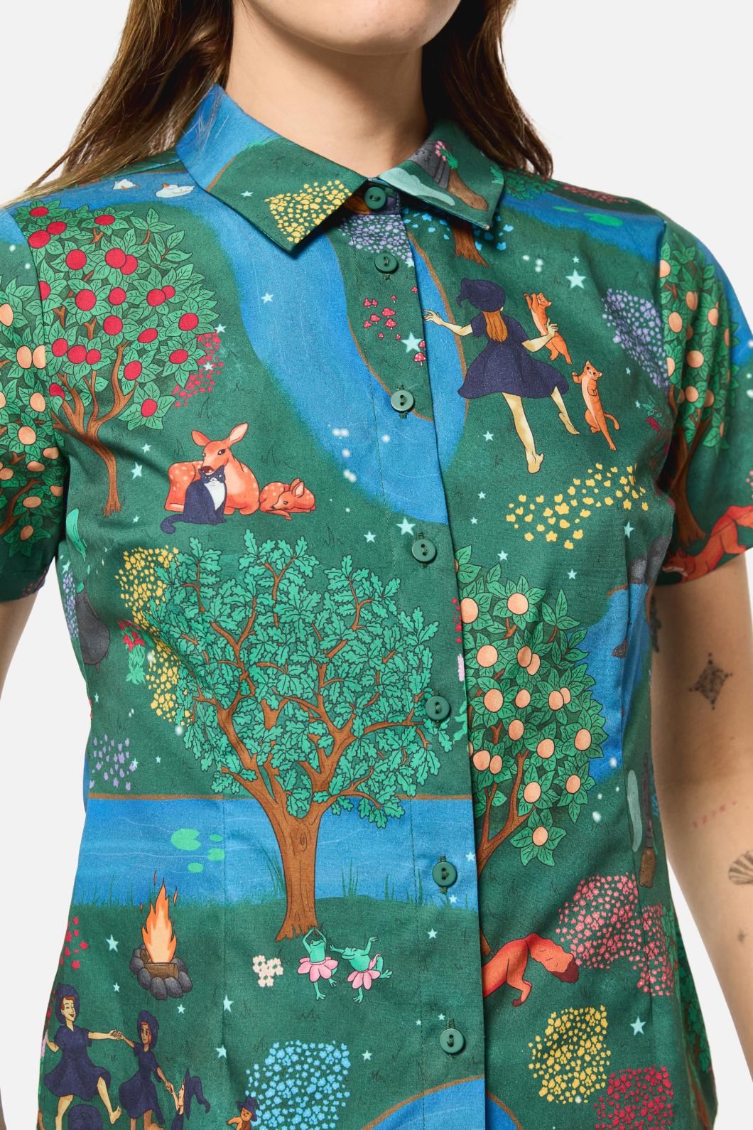 Black Friday - Tapestry Of Life Fitted Blouse - multi