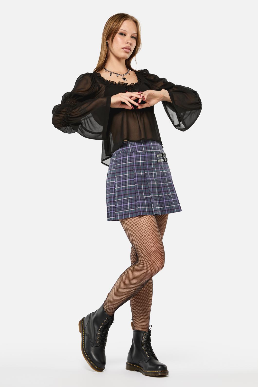 Black Friday - Thicket Tartan Skort - green-purple